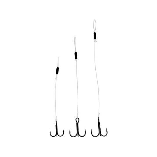 Pavadėliai su trišakiu Westin BRAIDED STINGER 2vnt 0.38mm Pavadėliai su trišakiu Westin BRAIDED STINGER 2vnt 0.38mm