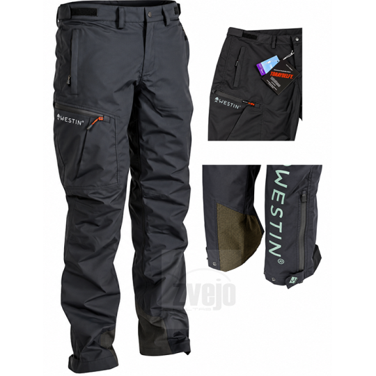 Kelnės Westin W6 Rain Pants Steel Balck Kelnės Westin W6 Rain Pants Steel Balck