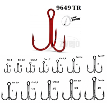 Kabliukas Trišakis VMC 9649 Red