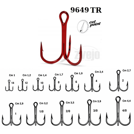 Kabliukas Trišakis VMC 9649 Red Kabliukas Trišakis VMC 9649 Red