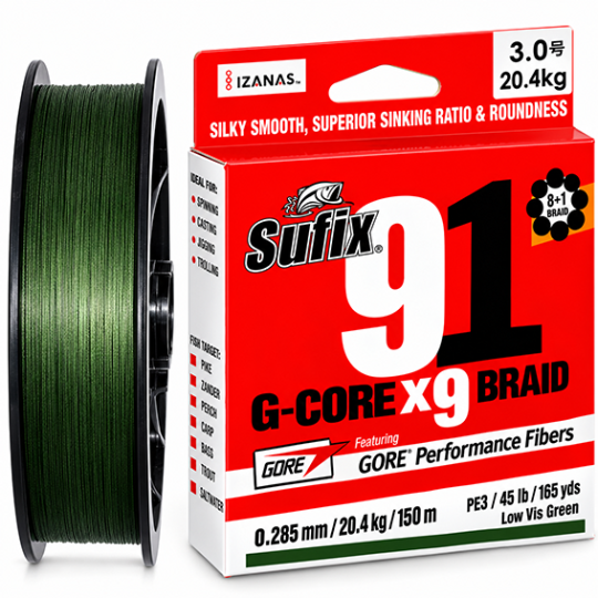 Valas Pintas Sufix 91 Braid Lo-Vis 150m