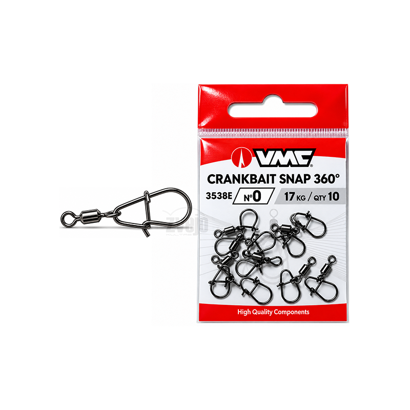Karabinas su suktuku VMC CRANK BAIT SNAP 3538E Karabinas su suktuku VMC CRANK BAIT SNAP 3538E