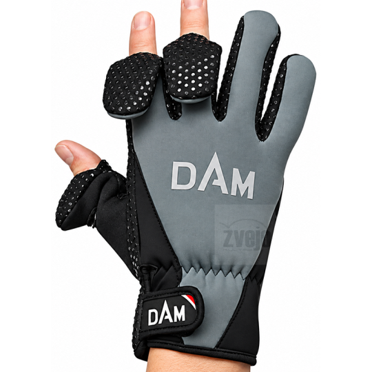 Pirštinės DAM Neoprene Fighter Glove Black/Grey Pirštinės DAM Neoprene Fighter Glove Black/Grey