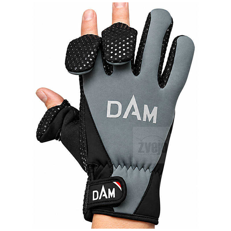 Pirštinės DAM Neoprene Fighter Glove Black/Grey Pirštinės DAM Neoprene Fighter Glove Black/Grey