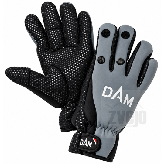 Pirštinės DAM Neoprene Fighter Glove Black/Grey Pirštinės DAM Neoprene Fighter Glove Black/Grey