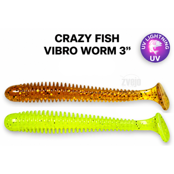 Guminukai Crazy Fish Vibro Worm 3'' 75mm/2.07g