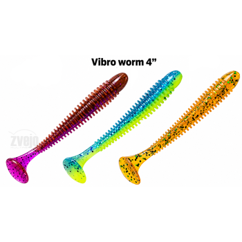 Guminukai Crazy Fish Vibro Worm 4'' 100mm/5g