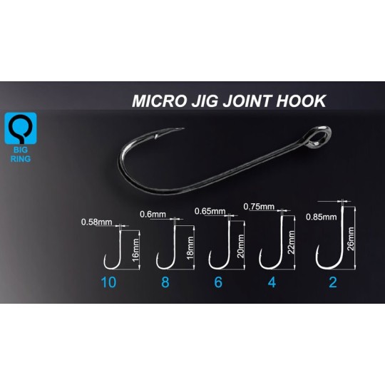 Kabliukai Crazy Fish Micro Jig Hook