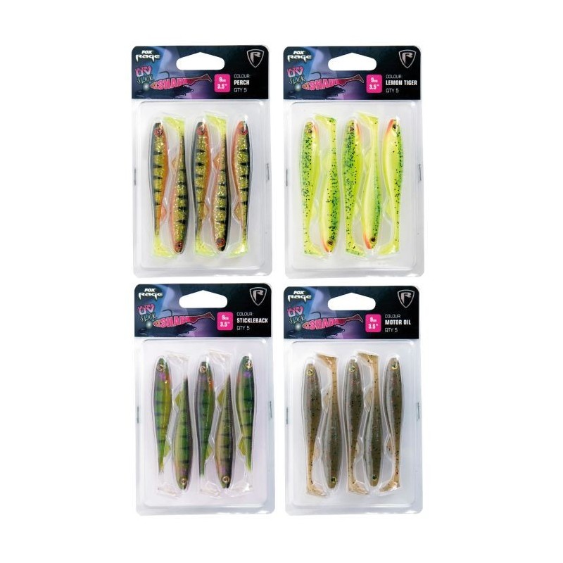 Guminukai pakuotė FOX RAGE Slick Shad Ultra UV 11cm