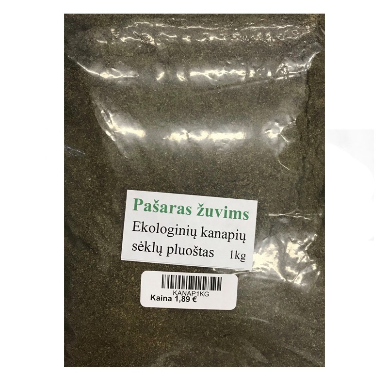 Ekologinių kanapių sėklų pluoštas