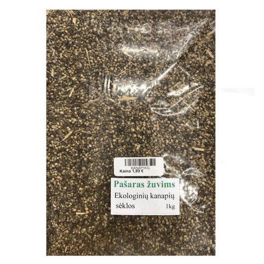 Ekologinių kanapių sėklos 1kg