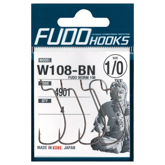Kabliukai ofsetiniai Fudo Worm W108