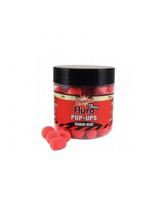 Plaukiantys Boiliai Dynamite Baits Fluoro Pop-Ups Robin Red