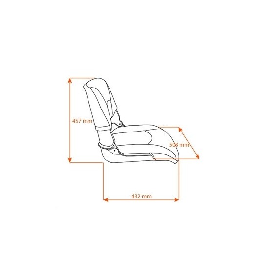Sėdynė Springfield Skipper Standart Grey