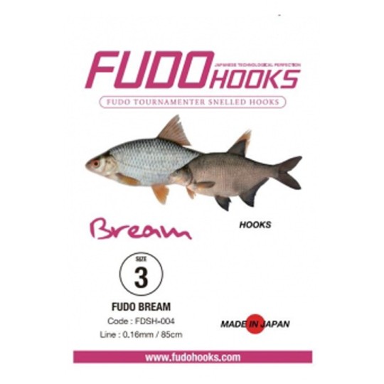 Kabliukai su pavadėliu Fudo Bream