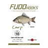 Kabliukai su pavadėliu Fudo Carp